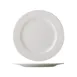 CAC China GDC-5 5-1/2" Bone White Porcelain Plate, 1/2" H, Dishwasher/Oven/Microwave Safe - Dozen 1 image