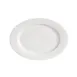 CAC China HMY-51 Platter, 15½" L x 10½" W x 1½" H Oval Embossed Rim Porcelain White - Dozen 1 image