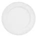 CAC China HMY-6 Harmony Plate - 6-1/4" Dia., 1/2" H Round Embossed Rim Porcelain White - Dozen 1 image