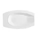 CAC China HSD-12, 12" x 7-1/4" x 1-1/2" Horse Shoe Porcelain, Bone White, Dishwasher Safe - Dozen 1 image