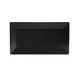 CACChina KC-13-BLK Arts Platter, 11-1/2" L x 6-1/4" W x 1" H, Black Stoneware Rectangular - Dozen 1 image