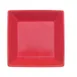 CAC China KC-B6-R Color Arts Square Bowl, 15 oz, 6" x 6" x 1-1/2", Ceramic, Red - Dozen 1 image