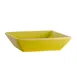 CAC China KC-B6-SFL Color Arts Square Bowl, 15 oz, 6" x 6" x 1.5", Ceramic, Sunflower, 1 Dozen 1 image