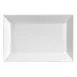 CAC China KSE-651 Platter, 14-1/2" L x 10-1/4" W x 1-1/4" H, Porcelain White - Dozen 1 image