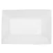 CAC China KSE-C13 Kingsquare Platter, 11-3/4"L x 8-1/4"W x 1-3/4"H, White Porcelain - Dozen 1 image