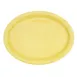 CAC China L-12NR-Y Las Vegas Yellow Oval Stoneware Platter 9-3/4" x 7-1/4" x 3/4" - Dozen 1 image