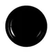 CAC China L-6NR-BLK Las Vegas Plate, 6-1/2" Dia x 3/4" H, Round Narrow Rim Ceramic Black - Dozen 1 image