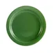 CACChina L-7NR-G Las Vegas Green 7-1/4" Round Narrow Rim Ceramic Plate - Dozen 1 image