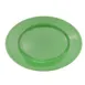CACChina LV-12-G Las Vegas Platter, 10-3/8" x 7-1/8" x 1-1/4", Oval, Green, Ceramic - Dozen 1 image