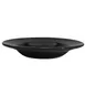 CAC China LV-3-BLK Las Vegas Soup Plate, 12 oz., 8-3/4" Dia. x 2" H, Round, Black Ceramic, 1 Dozen 1 image