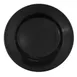 CACChina LV-9-BLK Las Vegas Plate, 9-3/4" Ceramic, Black, Rolled Edge, Oven Safe - Dozen 1 image