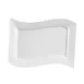 CAC China MIA-34 Miami Platter 9"L x 6-1/4"W x 3/4"H, Bone White Porcelain, Dishwasher/Oven 1 Dozen 1 image