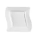 CACChina MIA-6 Miami Plate, 6-3/4" Square, Bone White Porcelain, Dishwasher Safe - Dozen 1 image