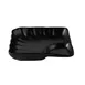 CAC China ML77-SQ7-MK - Square Matte Black China Plate, 7"x7"x1.5", Triangular Compartment - Dozen 1 image