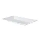 CAC China MLKS-13 King Platter, 12"W x 7-1/2"D x 1-1/4"H, Rectangular, White - Dozen 1 image