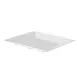 CAC China MLKS-21 King Plate, 12" x 12" Square, White Porcelain, Flat Edge, Medium Rim - Dozen 1 image