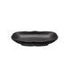 CAC China MLRT-W31-MK Platter, 7oz 7"W x 4-1/2"D x 1-1/8"H, Flared Rim Black China – 1 Dozen 1 image