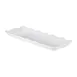CAC China MLSC-RT14-W White Platter, 13-1/2"W x 5-1/4"D x 1-1/4"H, Scallop, Med Rim, Rect - Dozen 1 image