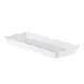 CAC China MLSC-RT151-W Rectangular China Platter, 14"W x 5-3/4"D x 1-1/2"H, Scallop, Rim - Dozen 1 image