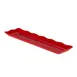 CACChina MLSC-RT91-R - Red China Rectangular Platter 19" x 5-1/4" x 1-1/4", Scallop Edge - Dozen 1 image