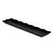 CAC China MLSC-RT92-K China Platter, 21" W x 5-1/4" D x 1-1/4" H, Black Scallop Edge, Rim - 1 Dozen 1 image