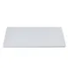 CAC China MLSF-RT313 Flat Platter 12-3/4" W x 10-3/8" D x 5/8" H White China Narrow Rim - Dozen 1 image