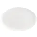 CAC China MX-CP81 Kristen Platter – 18" x 11-7/8" Oval Porcelain White, Coupe Rim, Dishwasher Safe 1 image