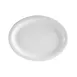 CAC China NCN-14 Clinton Platter, 13" L x 10-1/8" W x 1-1/8" H, Narrow Rim, Porcelain - Dozen 1 image