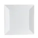 CAC China NGA-16 Niagara Plate, 10" x 10" x 5/8" Square Porcelain Bone White Dishwasher Safe - Dozen 1 image