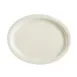 CAC China NRC-19 Oval Platter, 12-1/2" L x 10-1/8" W x 1-1/2" H, White, Dishwasher Safe - Dozen 1 image