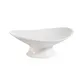 CAC China OPST-7 Oval Bone White Porcelain Plate, 6-1/2" x 5-1/4" x 2-1/2" - Dozen 1 image