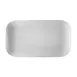 CAC China OXF-C12 Oxford Platter – 10"L x 5-3/8"W x 3/4"H, Coupe, Porcelain Bone White – 1 Dozen 1 image