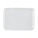 CAC China OXF-W13 Oxford Platter 11-5/8"Lx8-1/4"Wx1-1/8"H Rectangular Coupe White Porcelain- Dozen 1 image