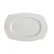 CAC China PHA-12 Platter, 10" Rectangular Wavy Porcelain Super White Oven & Microwave Safe - Dozen 1 image