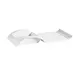 CAC China PLT-12 Platter, 12" L x 6" W x 1-3/4" H, Rectangular Porcelain, Bone White - Dozen 1 image
