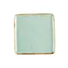 CAC China PMS-SQ6-G Palm Springs Plate, 6" x 6" x 3/8", Square Porcelain, Light Green – 1 Dozen 1 image