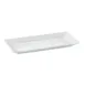 CACChina PNS-43 Porcelain Platter, 12" L x 6" W x 1" H, Rectangular White Deep Rim - Dozen 1 image