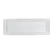 CAC China PNS-461 Platter, 16-1/4" L x 5-1/2" W x 1" H, Rect Deep Rim, White Porcelain - Dozen 1 image