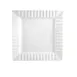 CAC China QE-8 Queensquare Plate, 8-1/4" Square, 3/4" High, Bone White, Dishwasher Safe - Dozen 1 image
