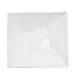 CACChina QZT-B6 Crystal Bowl – 10 Oz., 6" L x 6-1/2" W x 2-1/2" H, Porcelain, Super White – 1 Dozen 1 image