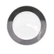 CAC China R-8-BLK Rainbow Ceramic Plate, 9" Dia. x 1" H, Round, Rolled Edge, Dishwasher - Dozen 1 image