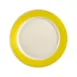 CAC China R-8-Y Rainbow Yellow 9" Round Stoneware Plate, Rolled Edge, Dishwasher Safe - Dozen 1 image