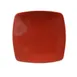 CAC China R-FS16-R Square Plate, 10-1/2" x 10-1/2", Red Ceramic, Dishwasher Safe - Dozen 1 image