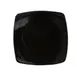 CAC China R-FS8-BLK Clinton Square Black Stoneware Plate 8-7/8" x 8-7/8" x 3/4" - Dozen 1 image