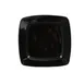 CACChina R-S6Q-BLK Clinton Plate, 6-7/8" x 6-7/8" x 1/2", Square, Ceramic, Black - Dozen 1 image