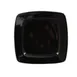 CAC China R-S8Q-BLK Clinton Square Plate 8-7/8" x 8-7/8" x 3/4" Ceramic Black - Dozen 1 image