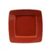 CAC China R-S8Q-R Clinton Plate, 8-7/8" Square, 8-7/8" x 8-7/8" x 3/4", Red Ceramic – 1 Dozen 1 image