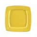 CAC China R-S8Q-Y Clinton Plate, 8-7/8" x 8-7/8" x 3/4", Yellow Ceramic, Dishwasher Safe - Dozen 1 image