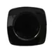 CAC China R-SQ21-BLK Clinton Plate 11-7/8" x 11-7/8" x 1-1/2" BlackCeramic Dishwasher Safe - Dozen 1 image