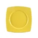 CACChina R-SQ21-Y - Clinton Plate 11-7/8" x 11-7/8" x 1-1/2" Square Yellow Dishwasher Safe - Dozen 1 image